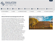 Tablet Screenshot of maslaton.de